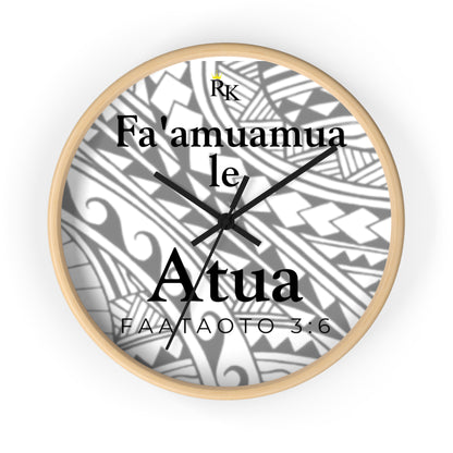 GOD FIRST PROVERBS 3:6  (SAMOAN) - Wall Clock