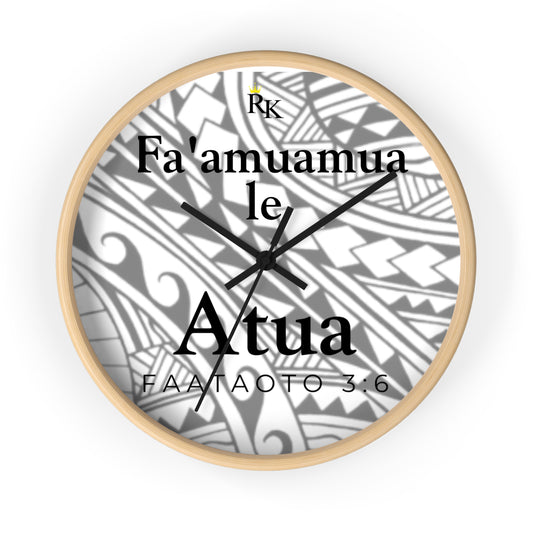 GOD FIRST PROVERBS 3:6  (SAMOAN) - Wall Clock