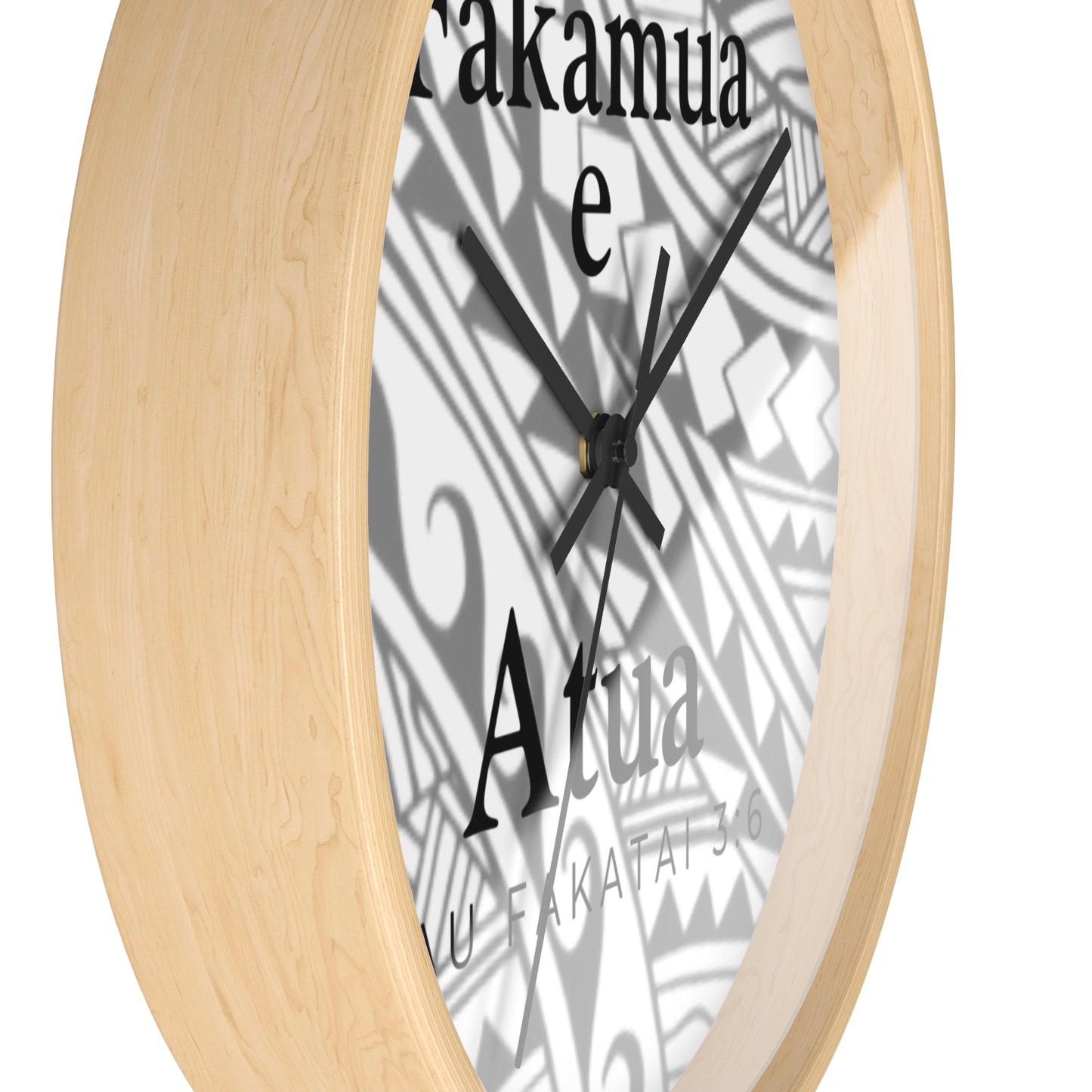 GOD FIRST PROVERBS 3:6 (NIUEAN)  - Wall Clock