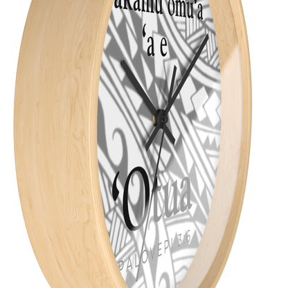 GOD FIRST PROVERBS 3:6 (TONGAN)  - Wall Clock