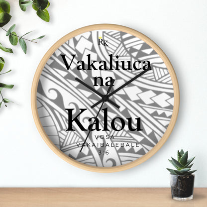 GOD FIRST PROVERBS 3:6 (FIJIAN)  - Wall Clock