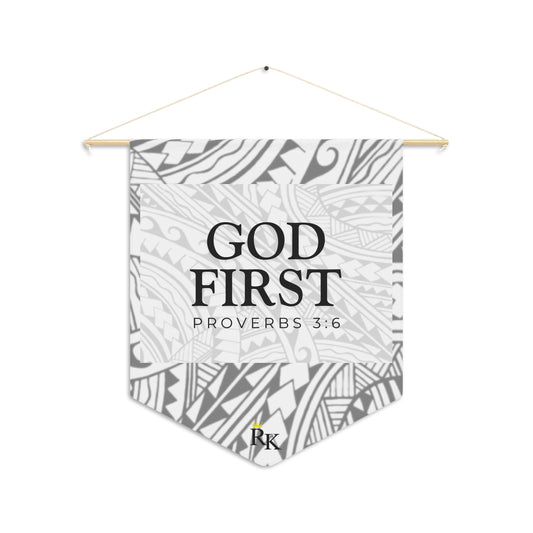 GOD FIRST - Proverbs 3:6 Home Banner ✨🏡