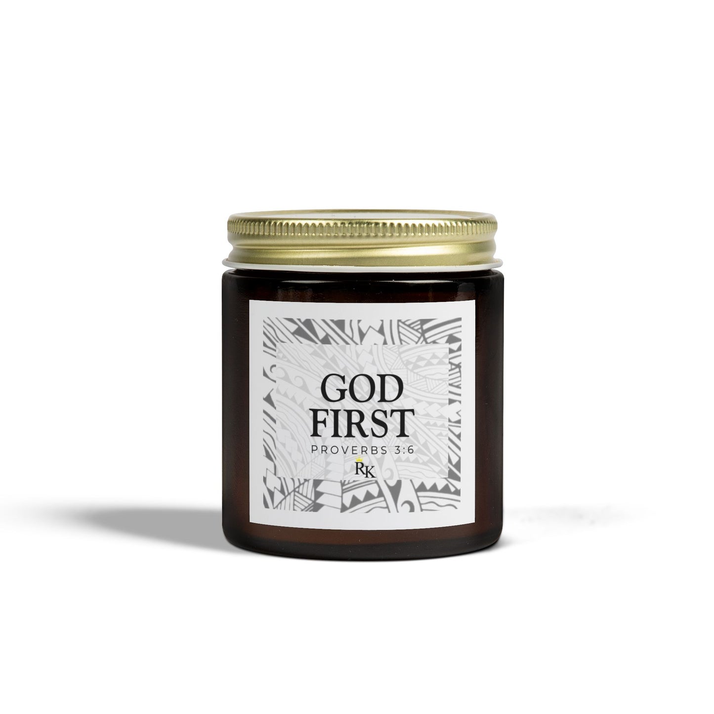 GOD FIRST : Scented Candles, Coconut Apricot Wax