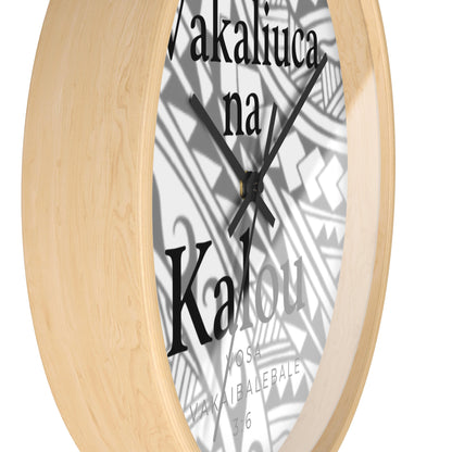 GOD FIRST PROVERBS 3:6 (FIJIAN)  - Wall Clock