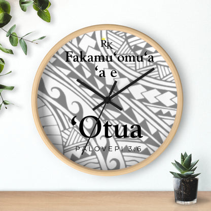 GOD FIRST PROVERBS 3:6 (TONGAN)  - Wall Clock