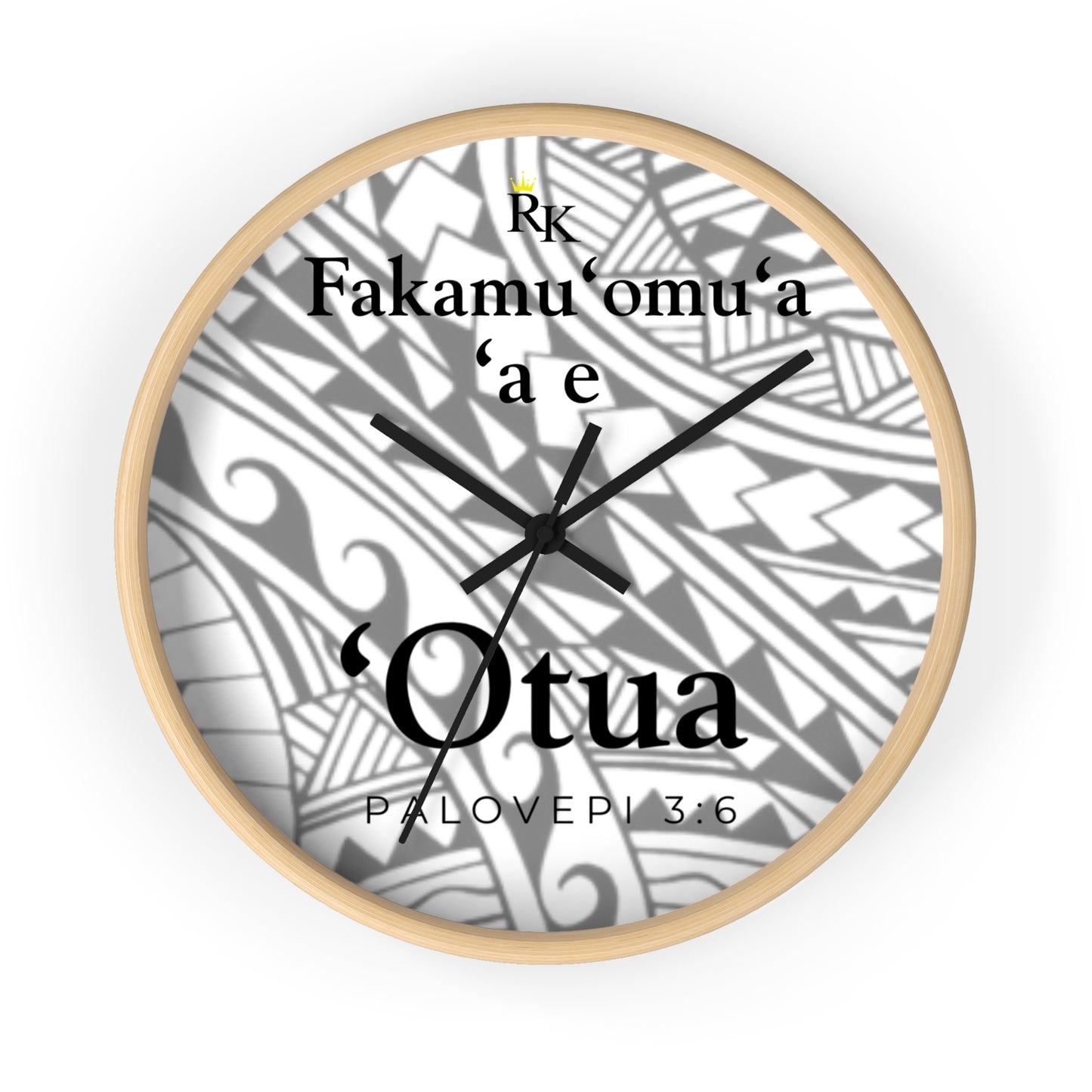 GOD FIRST PROVERBS 3:6 (TONGAN)  - Wall Clock