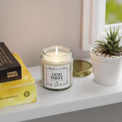 GOD FIRST : Scented Candles, Coconut Apricot Wax