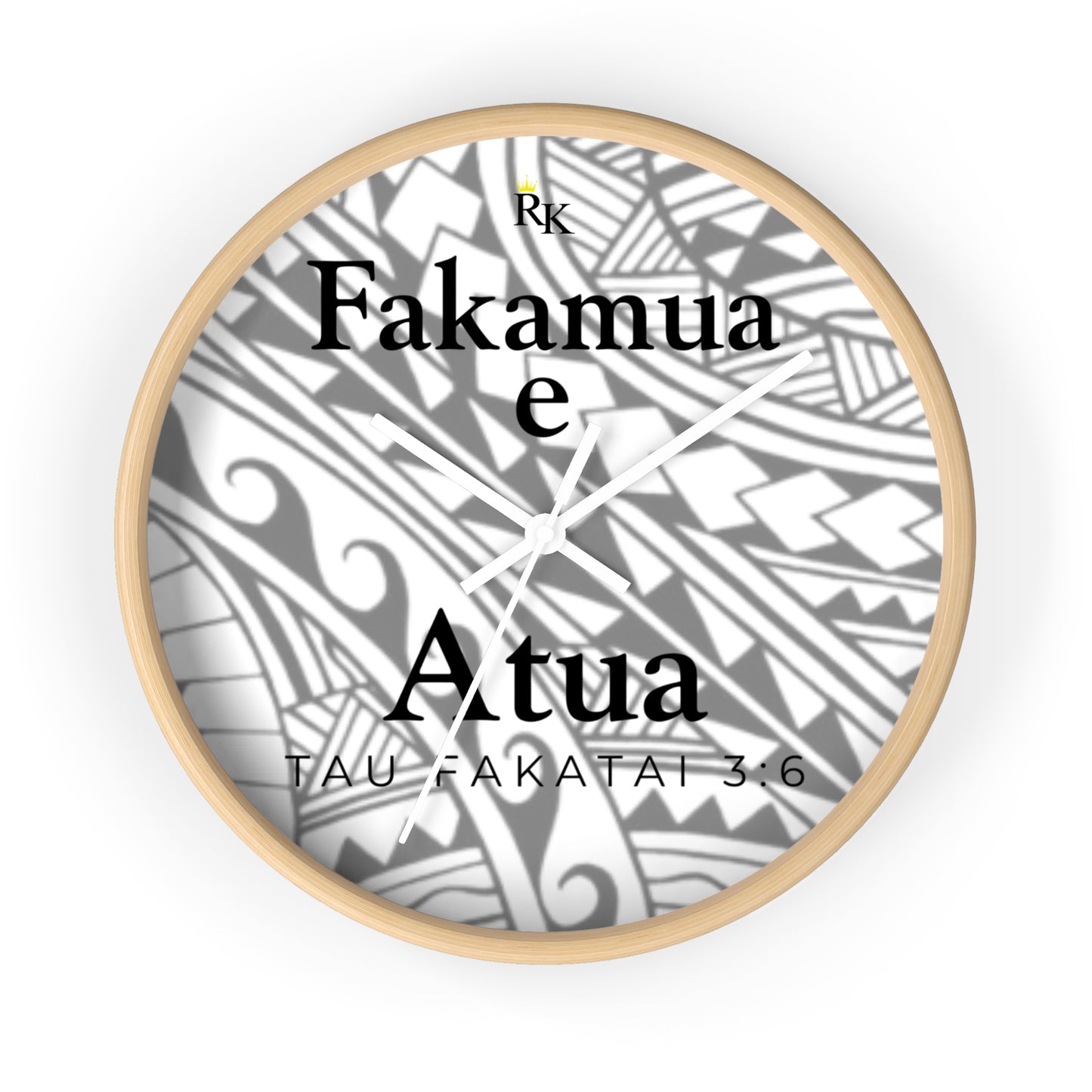 GOD FIRST PROVERBS 3:6 (NIUEAN)  - Wall Clock