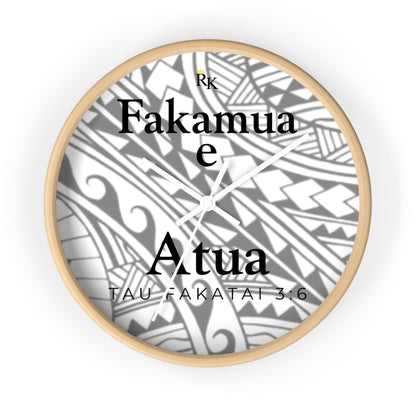 GOD FIRST PROVERBS 3:6 (NIUEAN)  - Wall Clock