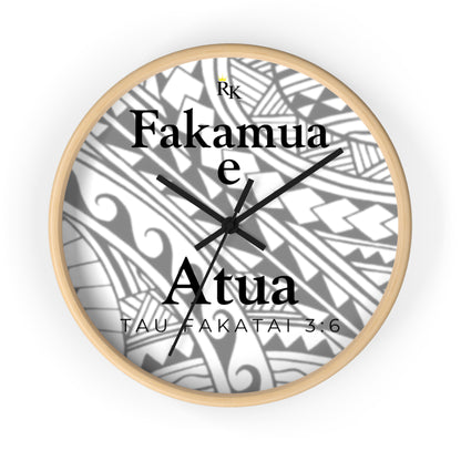 GOD FIRST PROVERBS 3:6 (NIUEAN)  - Wall Clock