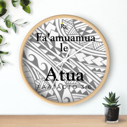 GOD FIRST PROVERBS 3:6  (SAMOAN) - Wall Clock