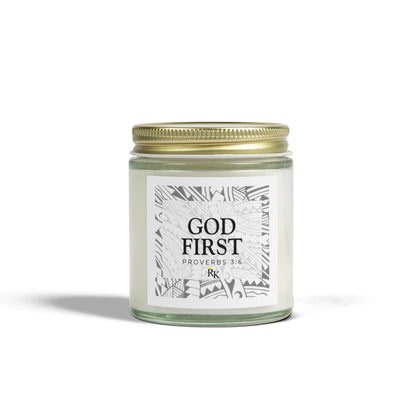 GOD FIRST : Scented Candles, Coconut Apricot Wax